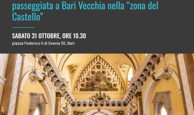 Piccole chiese, palazzi nobiliari, vicoli segreti: passeggiata a Bari Vecchia nella "zona del Castello"